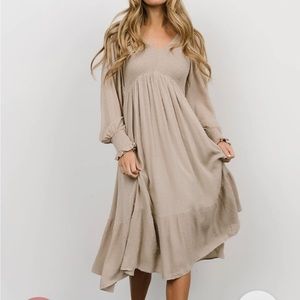 Baltic born Lainey smocked dotted dress